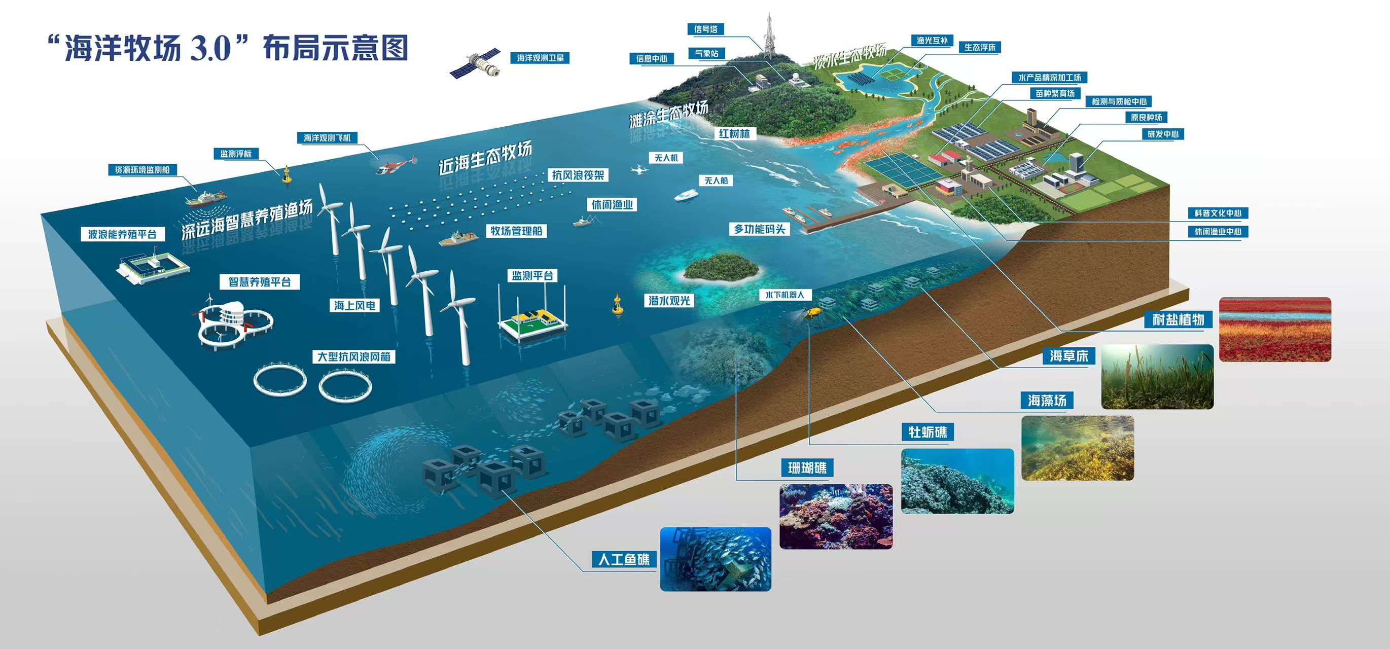 现代海洋牧场未来发展设想布局图