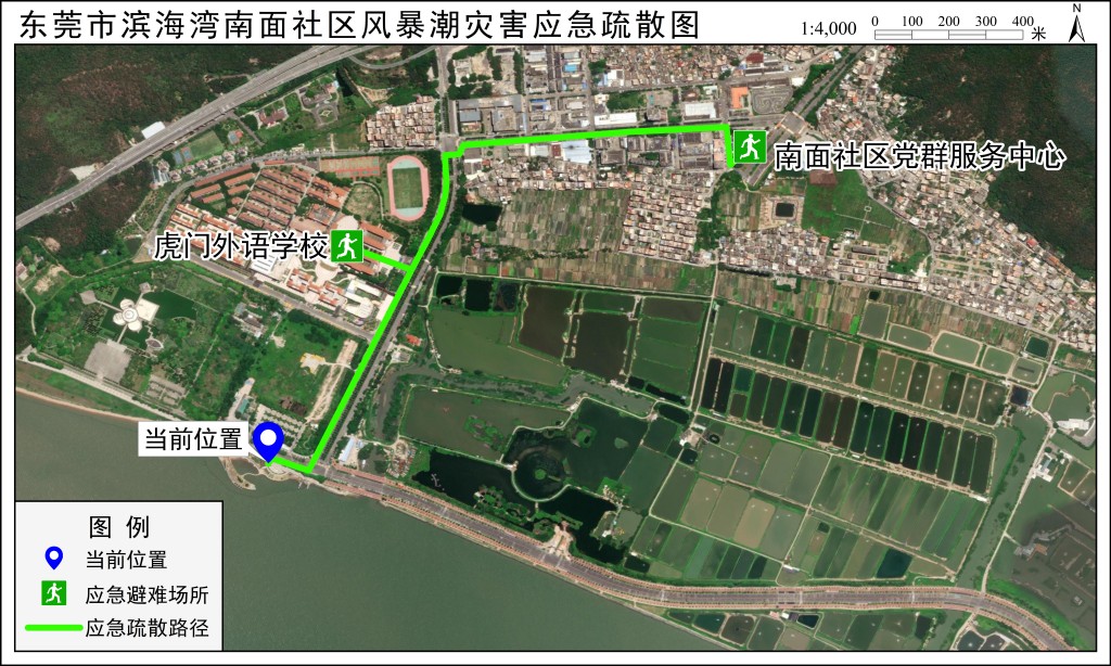 应急疏散路径图