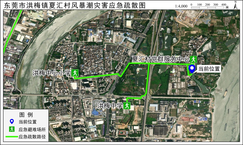 应急疏散路径图
