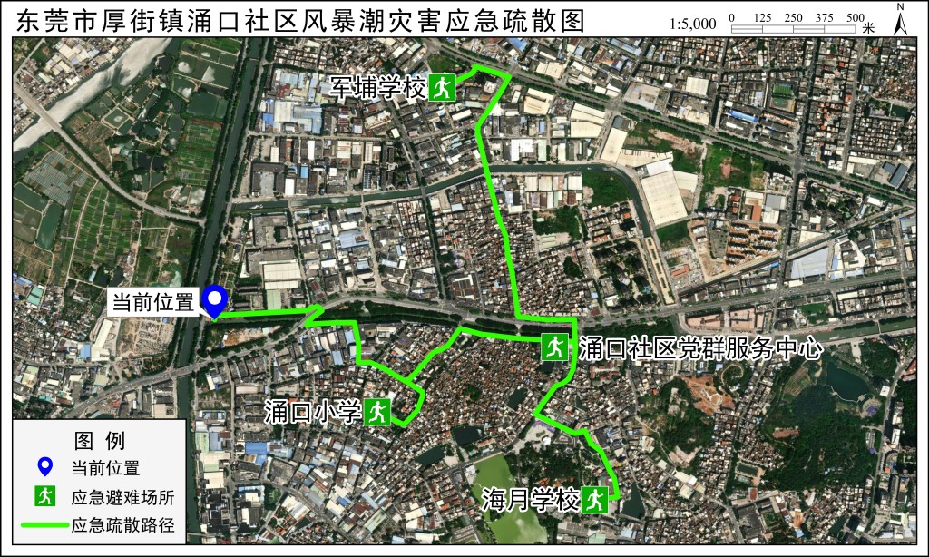 应急疏散路径图