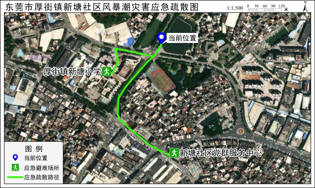 应急疏散路径图
