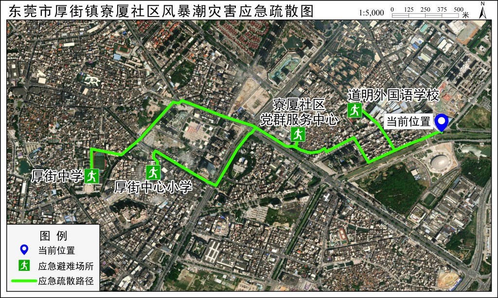 应急疏散路径图