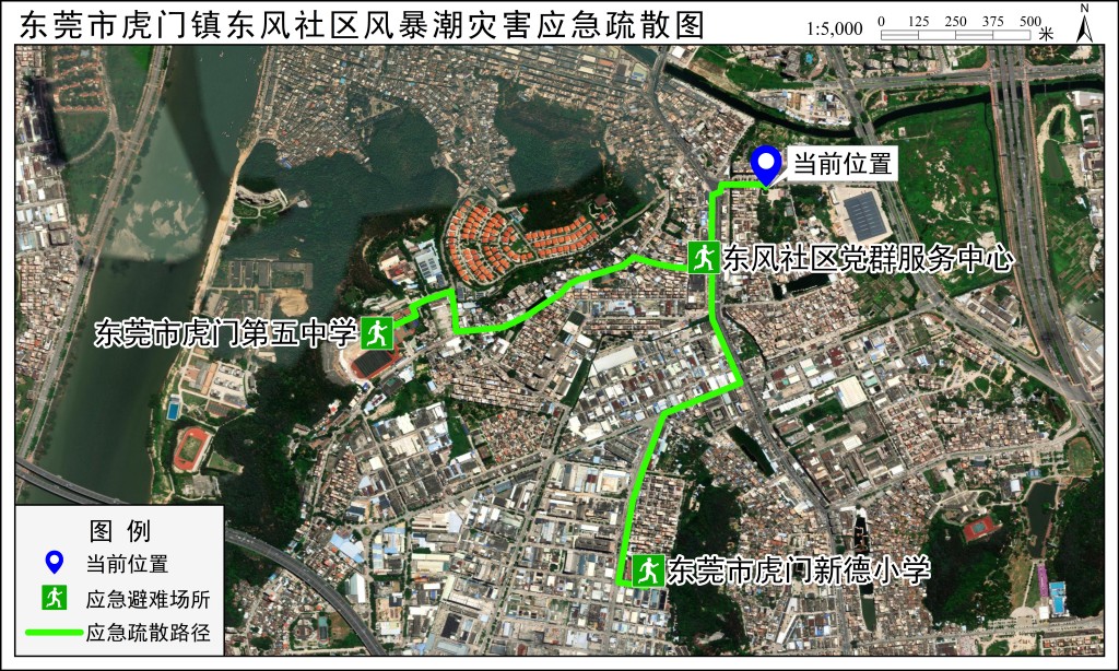应急疏散路径图