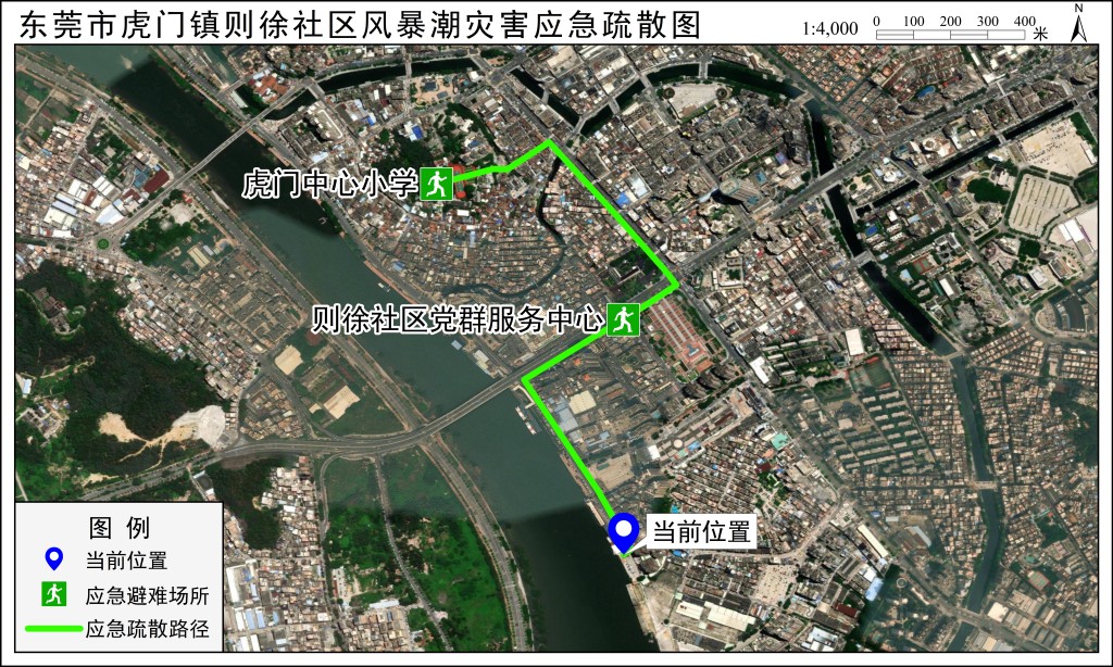 应急疏散路径图
