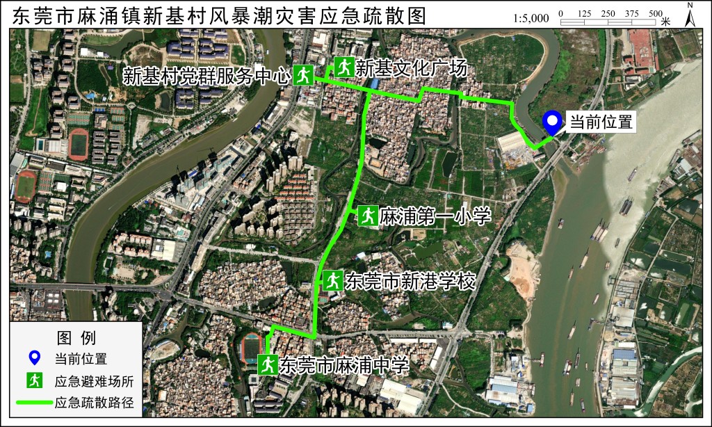 应急疏散路径图