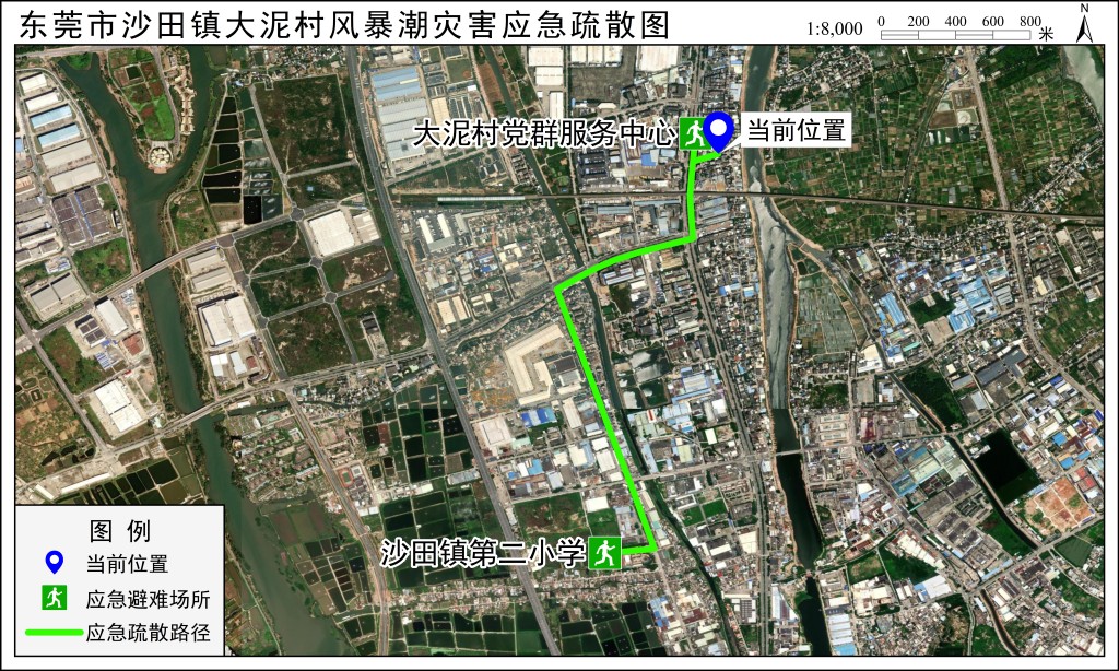 应急疏散路径图