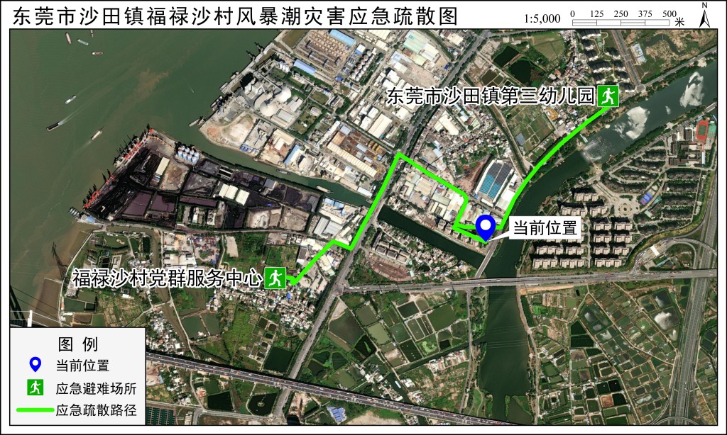 应急疏散路径图