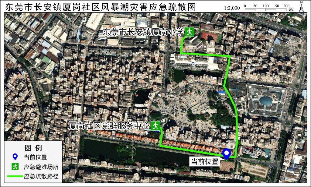 应急疏散路径图