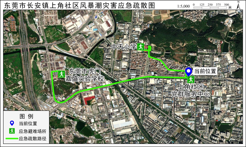 应急疏散路径图