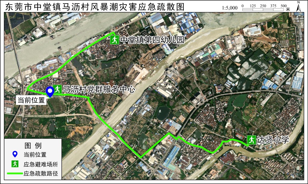 应急疏散路径图