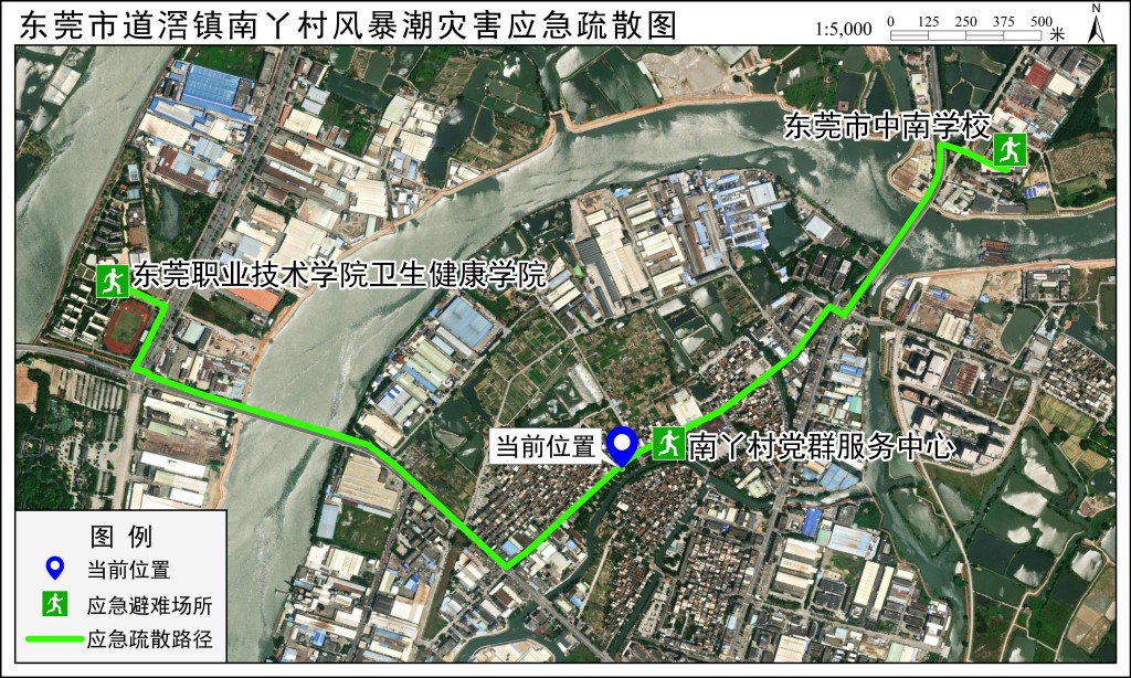 应急疏散路径图