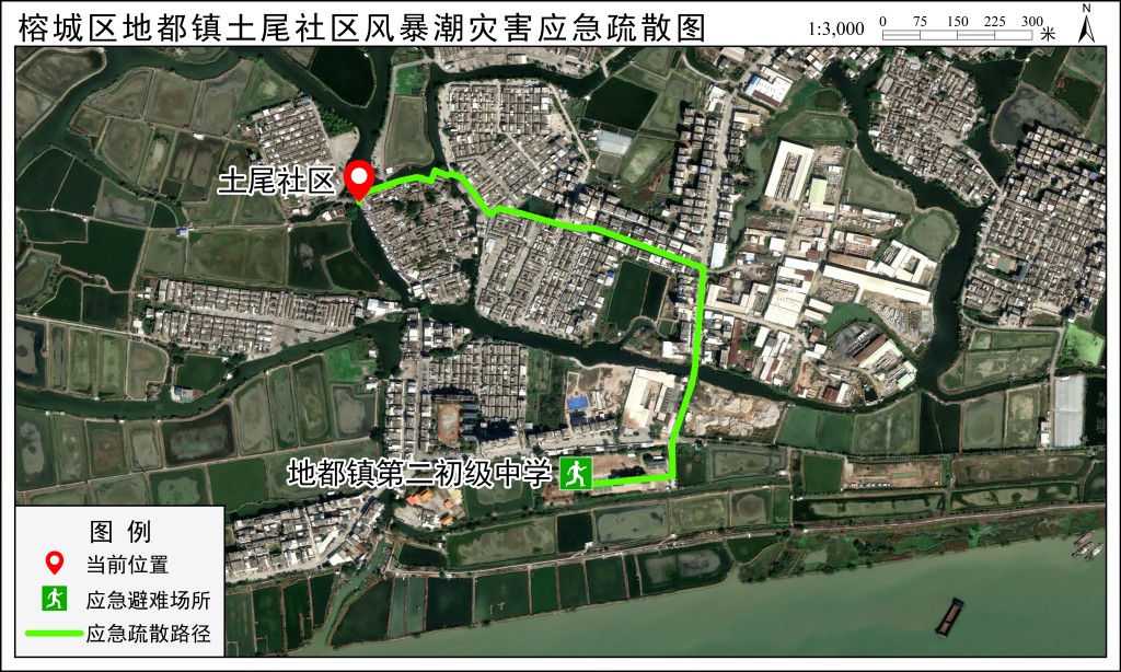 应急疏散路径图