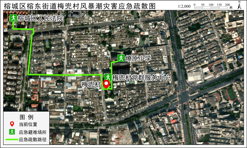 应急疏散路径图