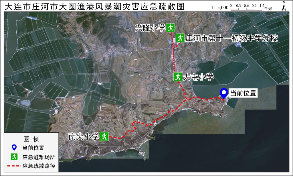应急疏散路径图