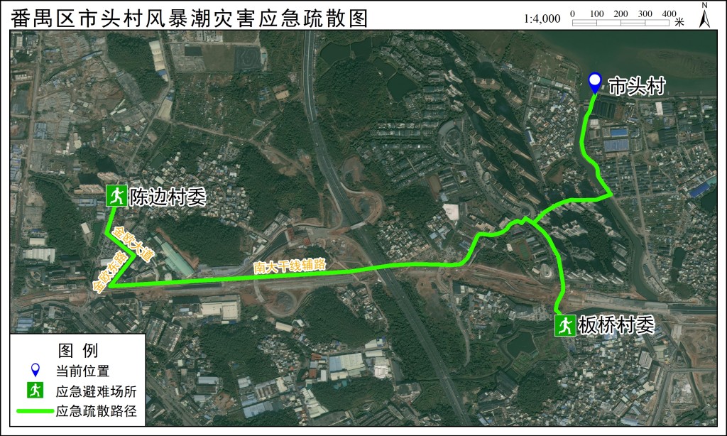 应急疏散路径图