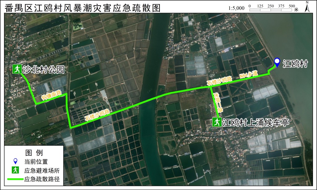 应急疏散路径图
