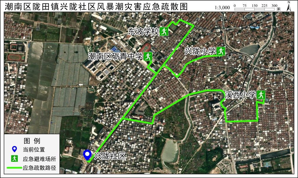 应急疏散路径图