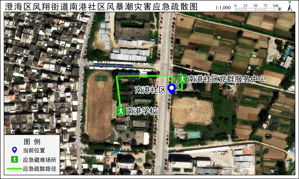 应急疏散路径图