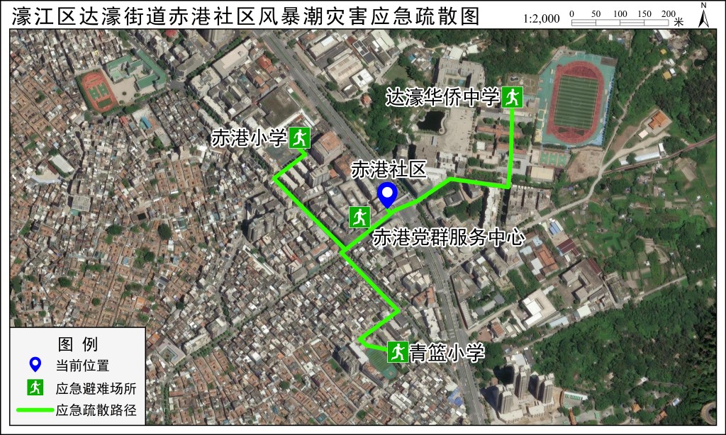 应急疏散路径图