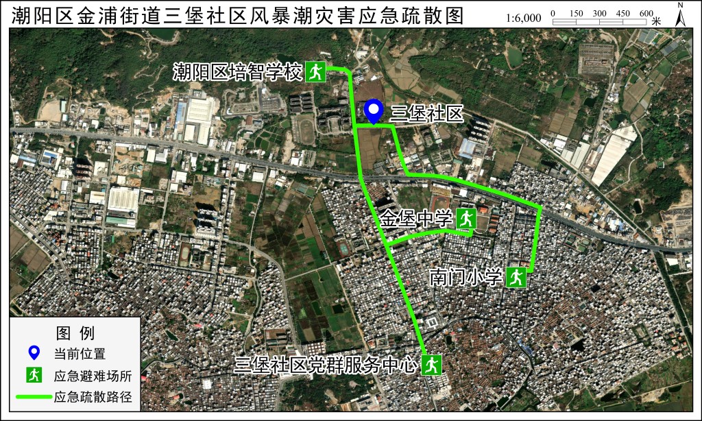 应急疏散路径图